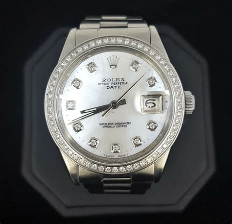 midsize rolex diamond bezel|authentic rolex diamond bezels.